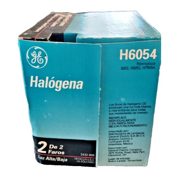 One GE H6054 Halogen Replacement Headlight High/Low Beam 12V/65W/35W Made In USA - Picture 2 of 6